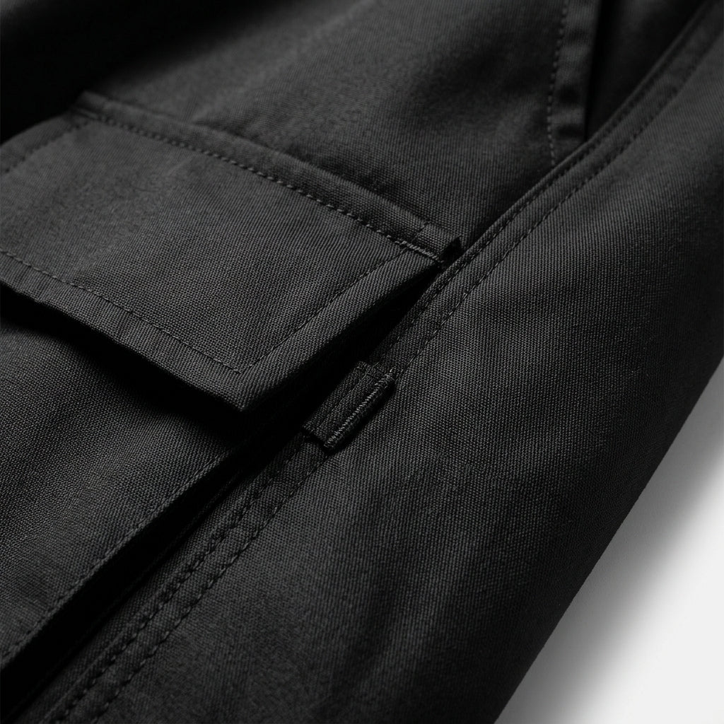 Pantalon Cargo en Coton Jambe Large Taille à Cordon pour Femme