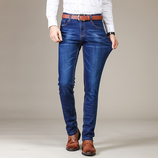 Jean Coupe Cintrée Tissu Extensible pour Homme