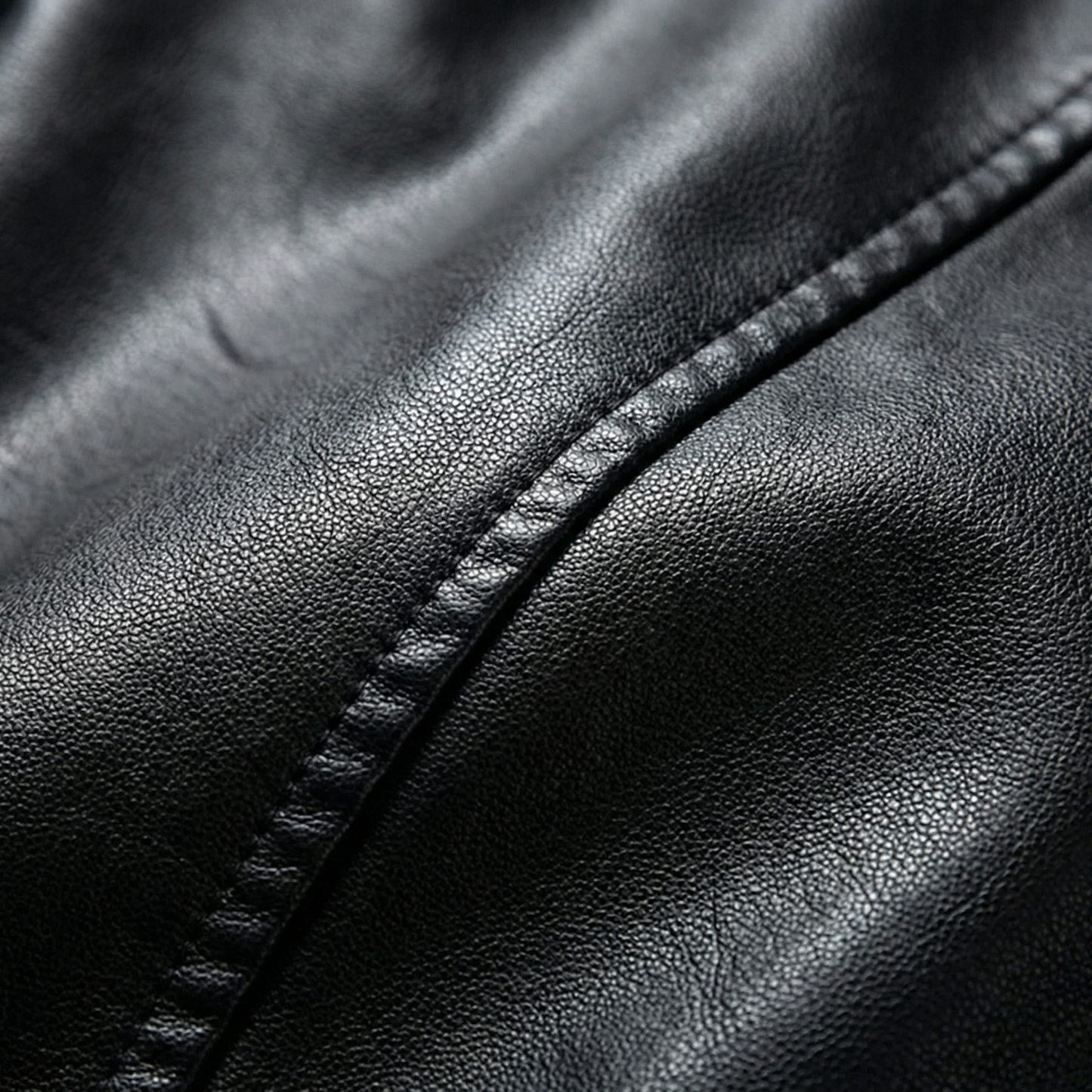 Veste en Similicuir Boutons Décoratifs Style Motard pour Femme