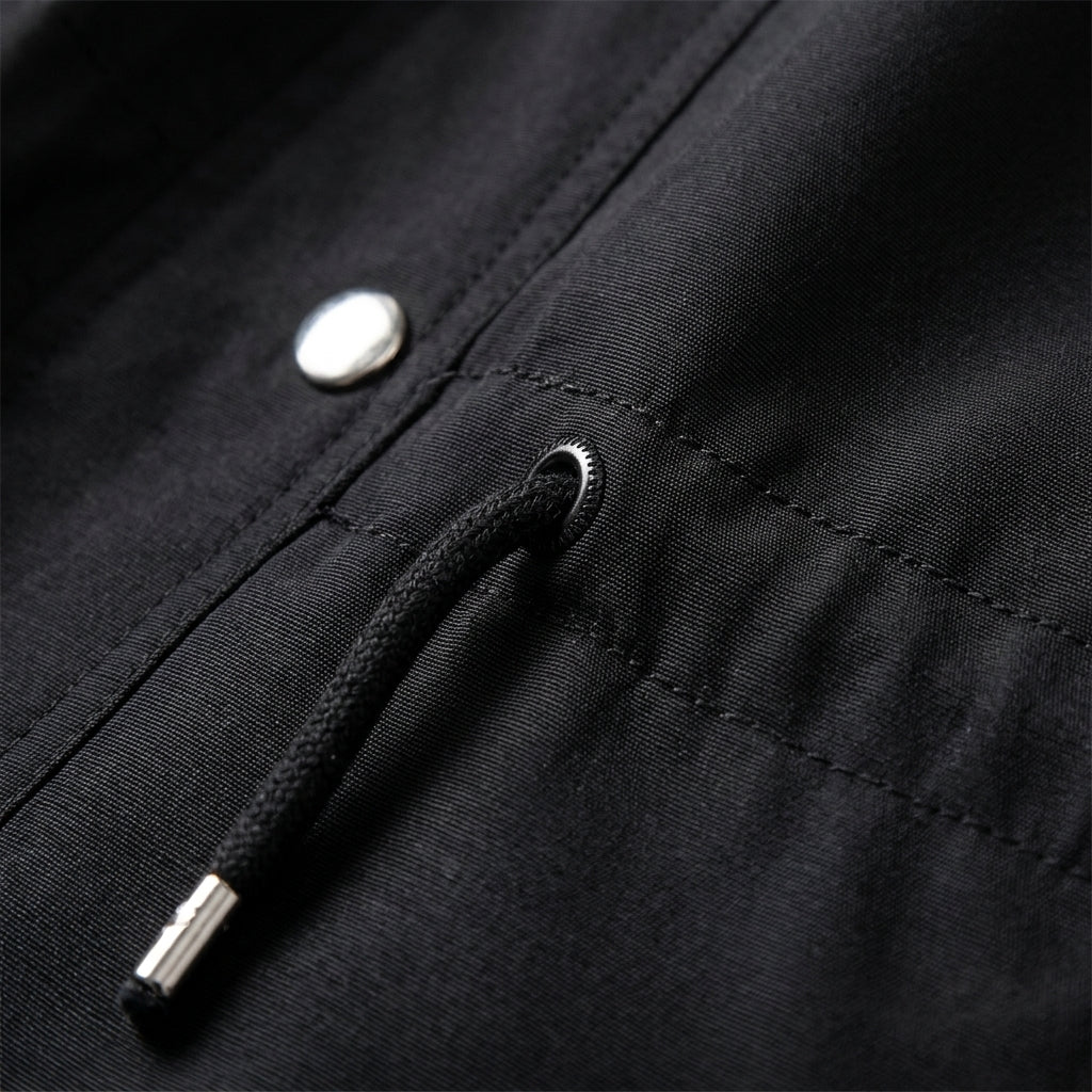 Veste en Coton Zippée Cordon à la Taille pour Femme