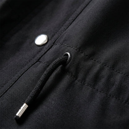 Veste en Coton Zippée Cordon à la Taille pour Femme
