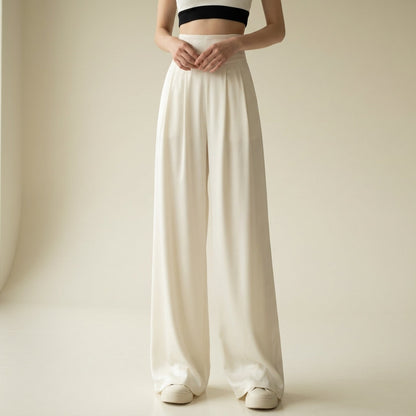 Pantalon Coupe Tailleur Taille Haute pour Femme