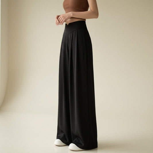 Pantalon Coupe Tailleur Taille Haute pour Femme