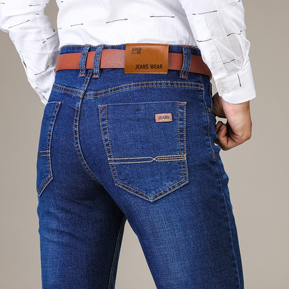 Jean Coupe Cintrée Tissu Extensible pour Homme