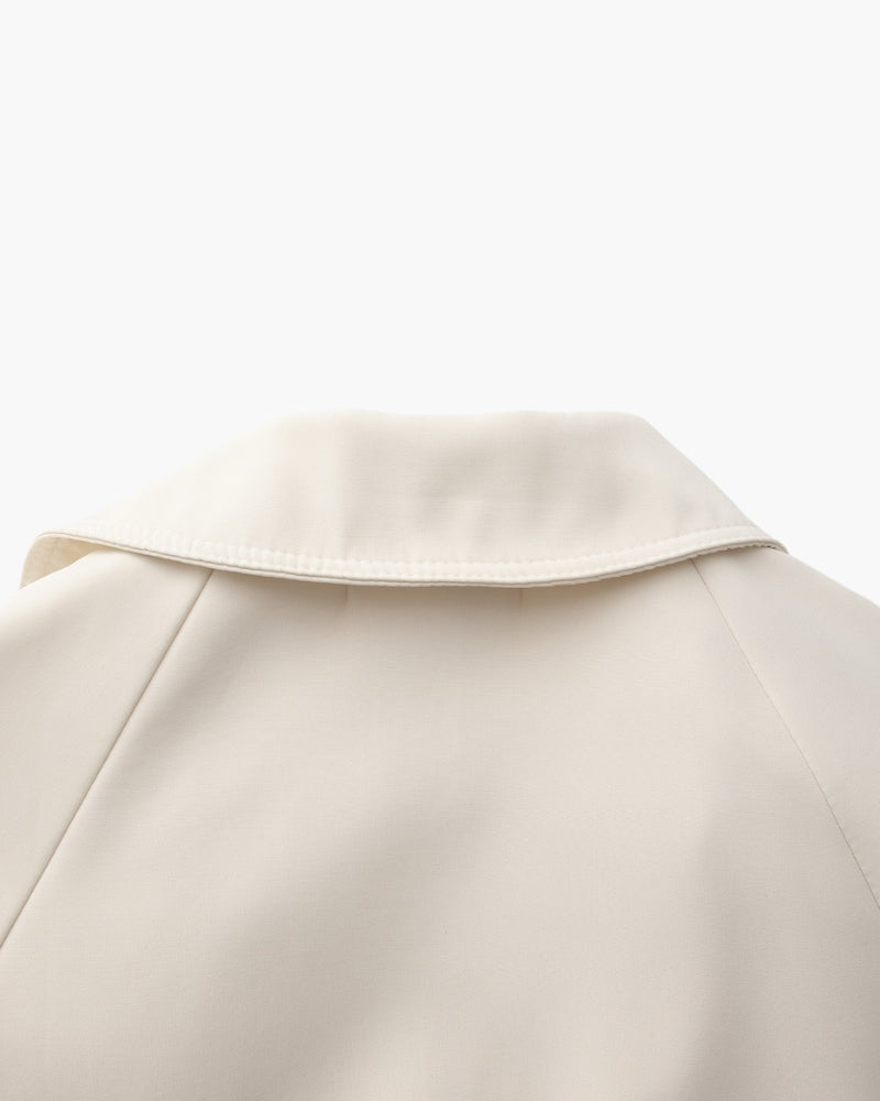 Trench-Coat Ceinture Amovible Larges Revers pour Femme