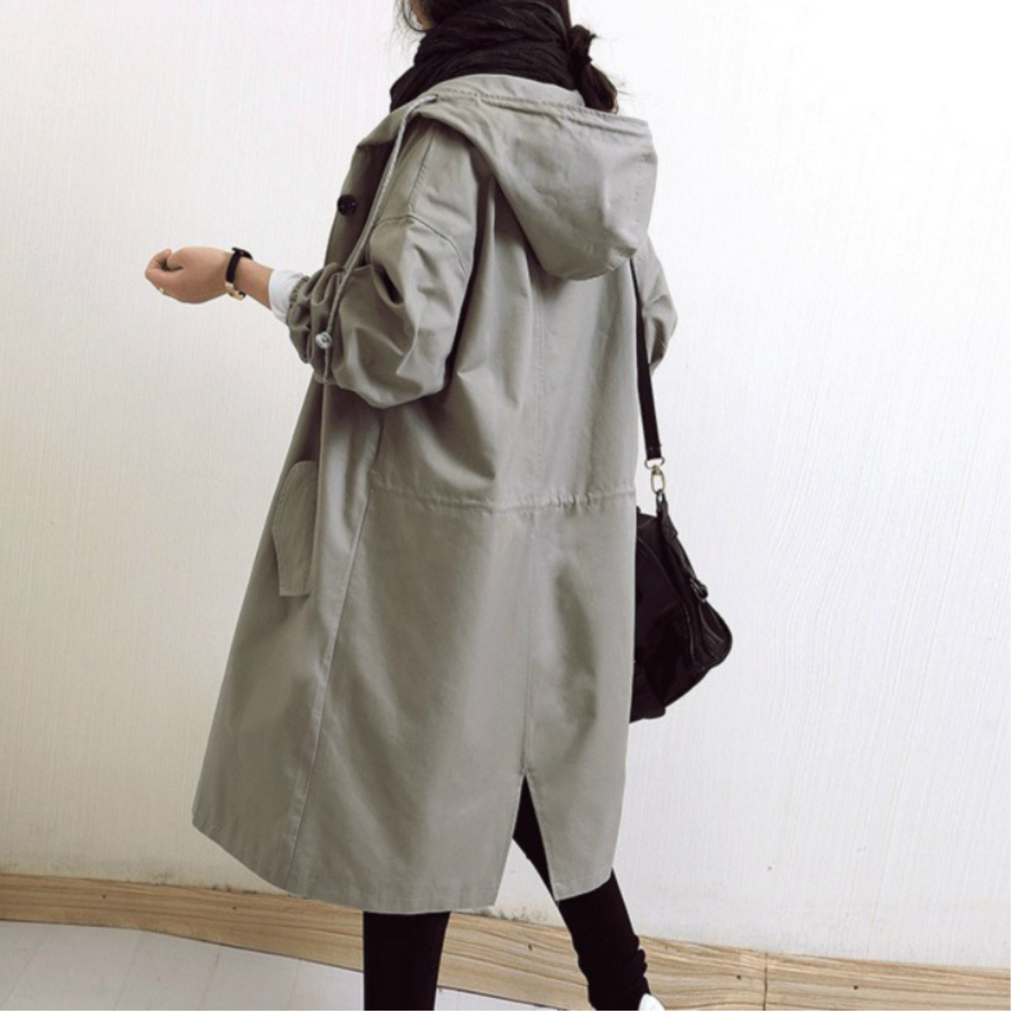 Trench-Coat Imperméable Coupe-Vent pour Femme