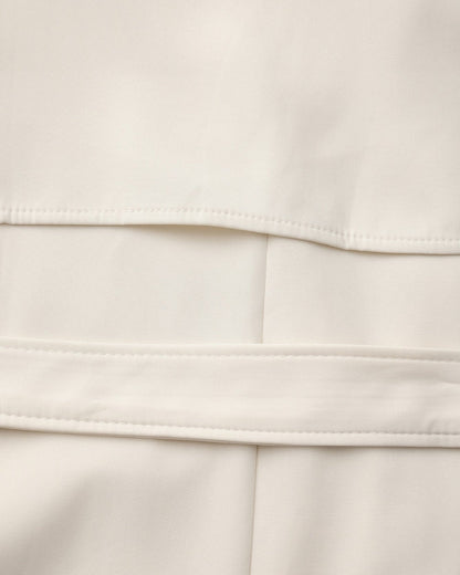 Trench-Coat Ceinture Amovible Larges Revers pour Femme