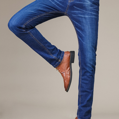 Jean Coupe Cintrée Tissu Extensible pour Homme