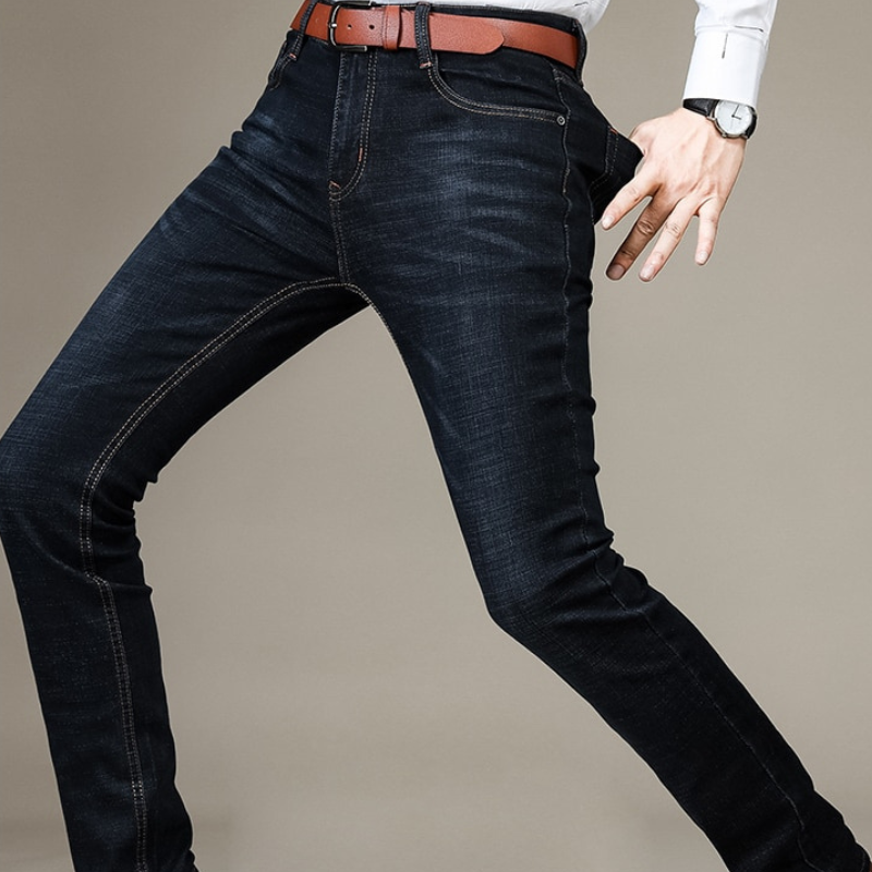Jean Coupe Cintrée Tissu Extensible pour Homme
