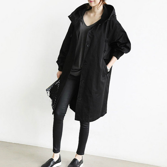 Trench-Coat Imperméable Coupe-Vent pour Femme