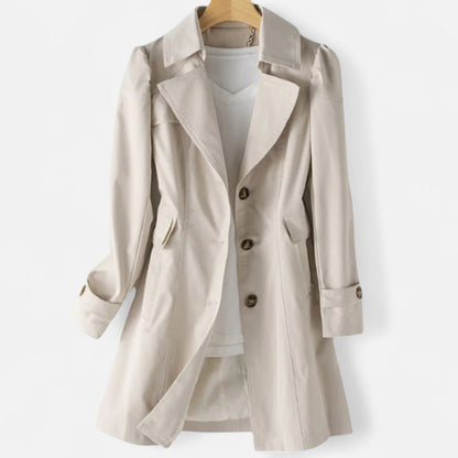 Trench Coupe Fluide Ceinture à la Taille pour Femme