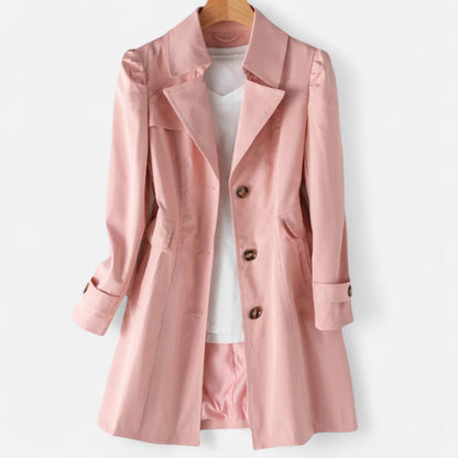 Trench Coupe Fluide Ceinture à la Taille pour Femme