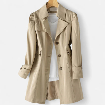 Trench Coupe Fluide Ceinture à la Taille pour Femme