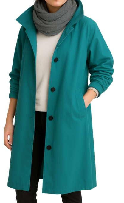 Trench-Coat Imperméable Coupe-Vent pour Femme