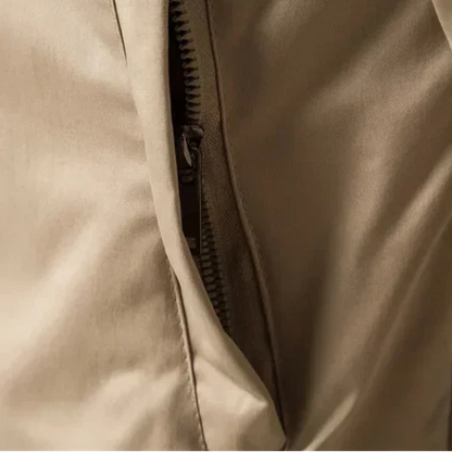 Blouson Bombardier Finitions Côtelées Rayées pour Homme