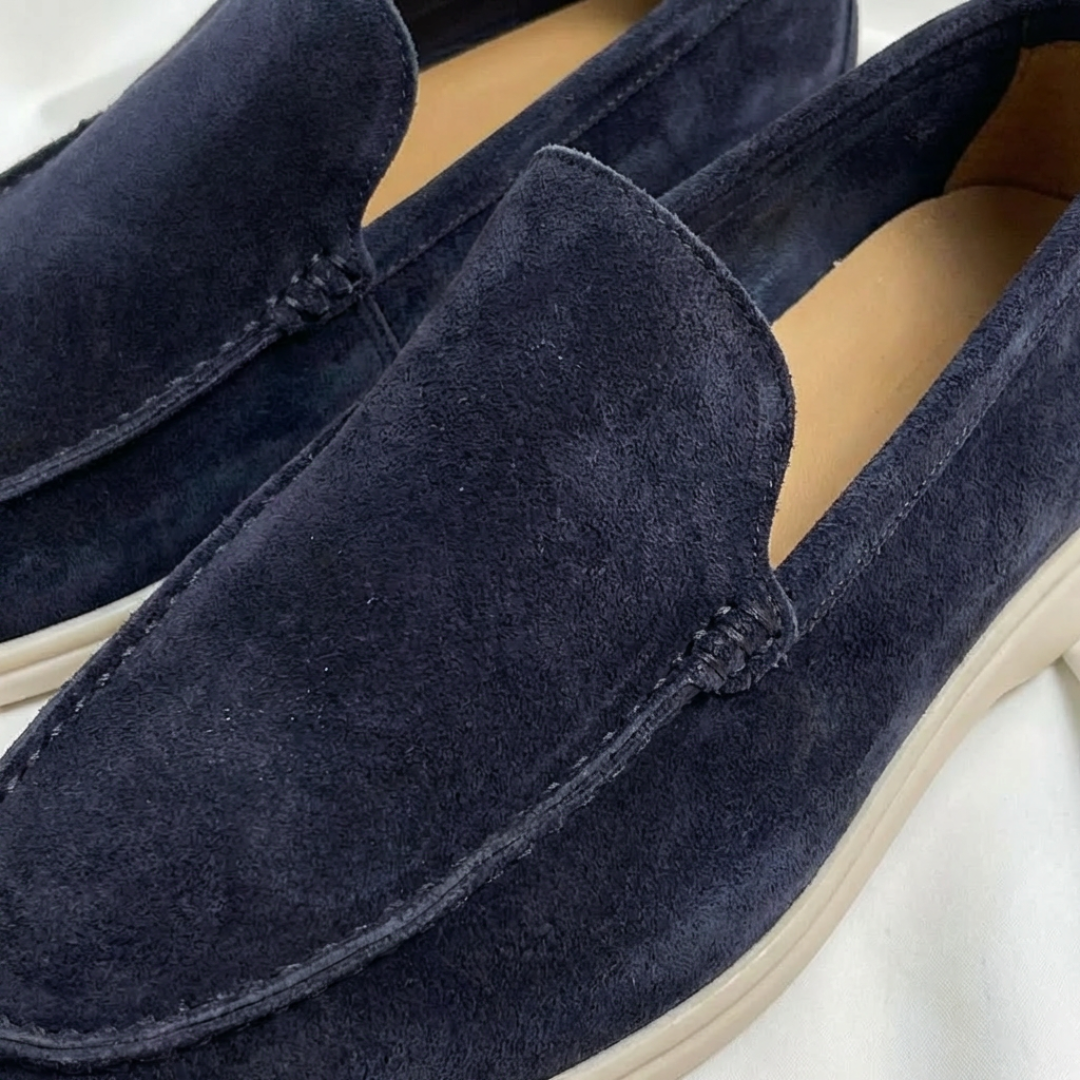 Mocassins Sans Lacets Coutures Apparentes Semelle Contrastée pour Homme