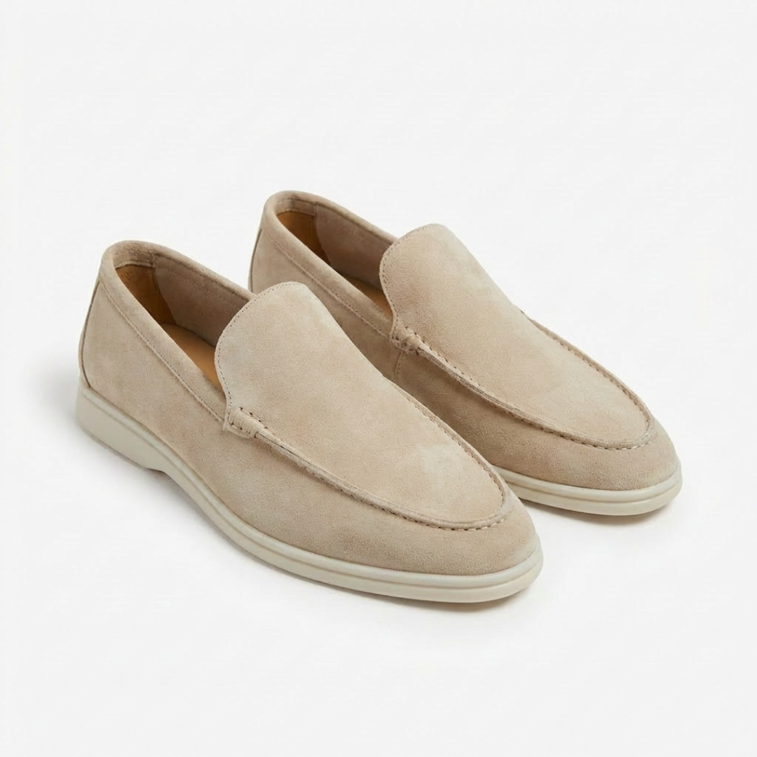 Mocassins Sans Lacets Coutures Apparentes Semelle Contrastée pour Homme