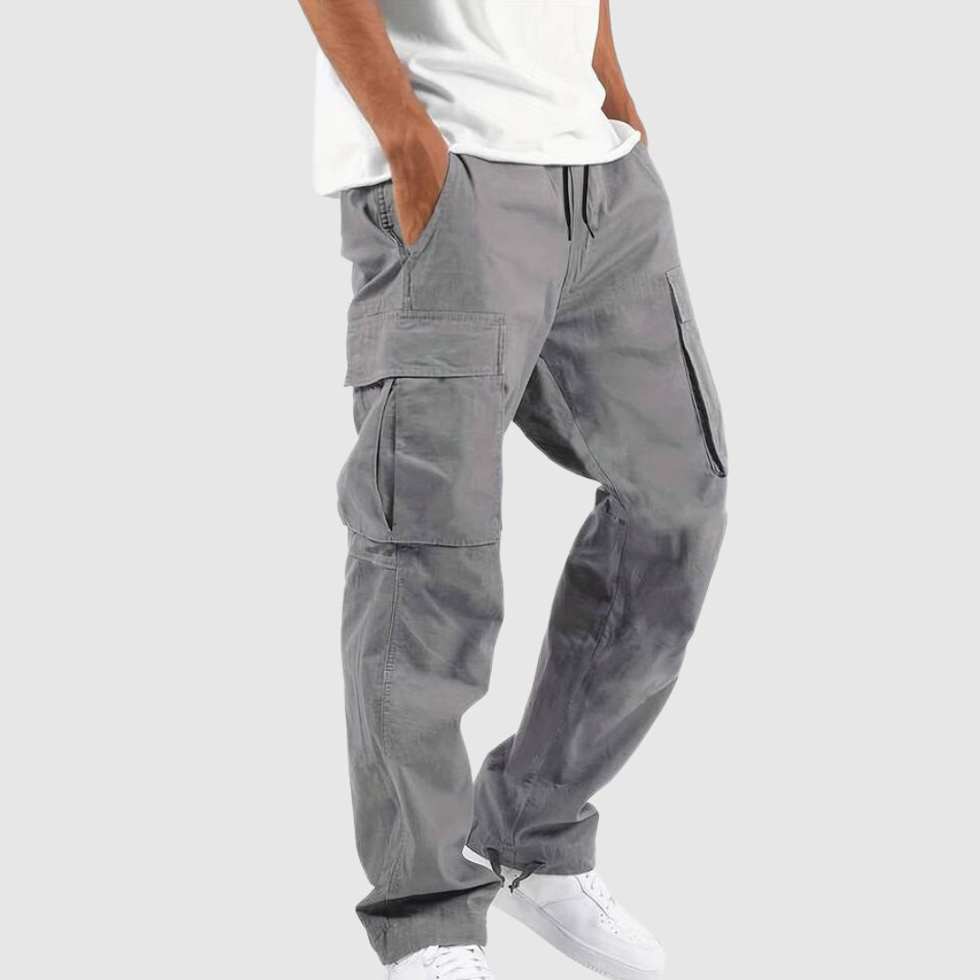 Pantalon Cargo Coupe Décontractée Taille Ajustable pour Homme