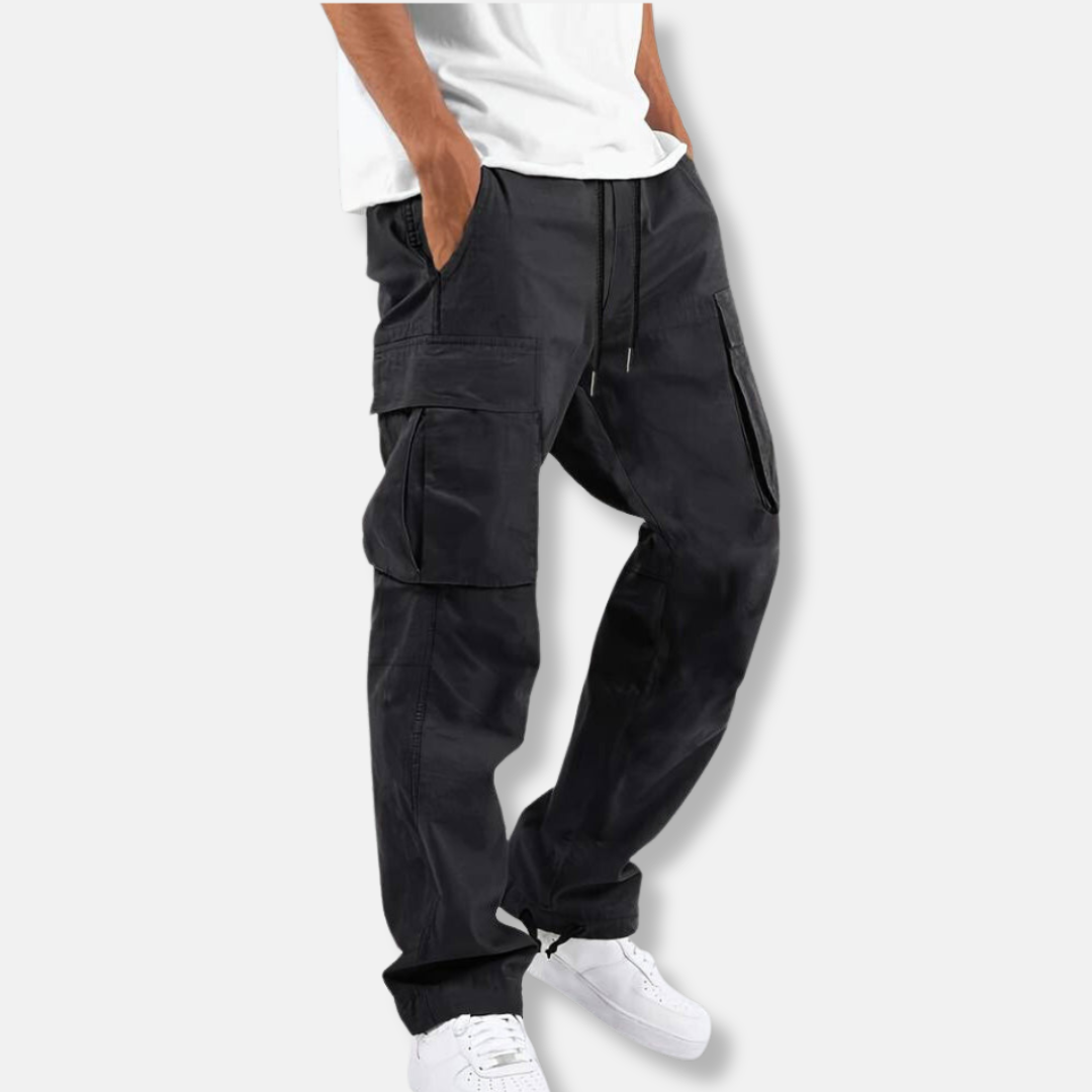 Pantalon Cargo Coupe Décontractée Taille Ajustable pour Homme
