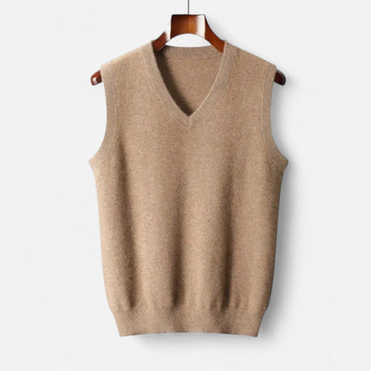 Gilet Col en V en Laine Mérinos pour Homme