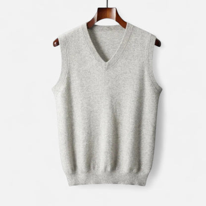 Gilet Col en V en Laine Mérinos pour Homme
