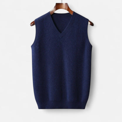 Gilet Col en V en Laine Mérinos pour Homme