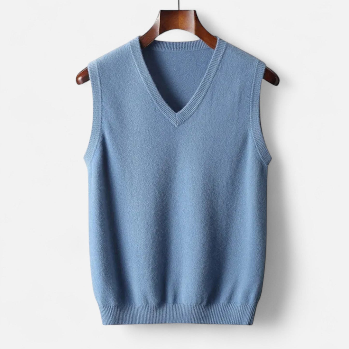Gilet Col en V en Laine Mérinos pour Homme