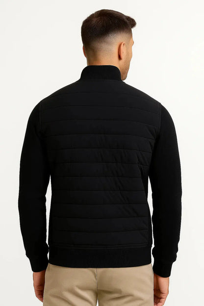 Veste Hybride Matelassée Manches en Maille pour Homme