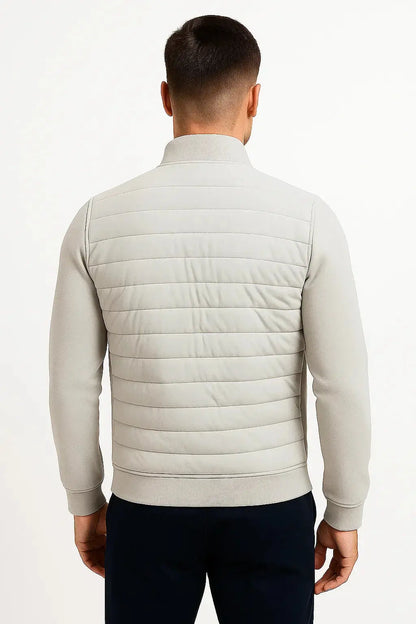 Veste Hybride Matelassée Manches en Maille pour Homme