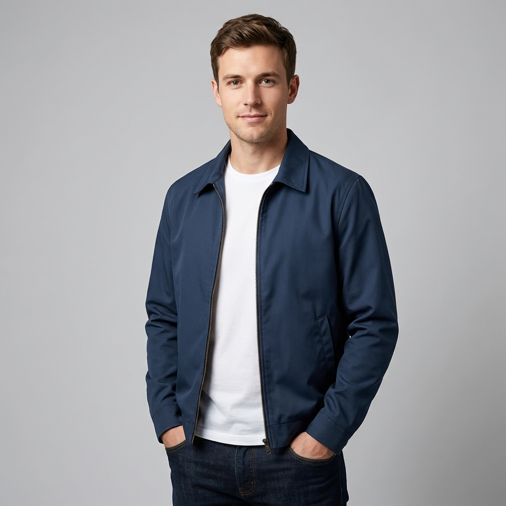 Veste Doublée Coupe Épurée pour Homme