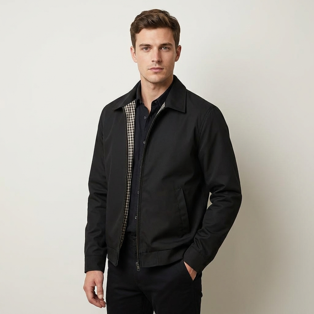 Veste Doublée Coupe Épurée pour Homme