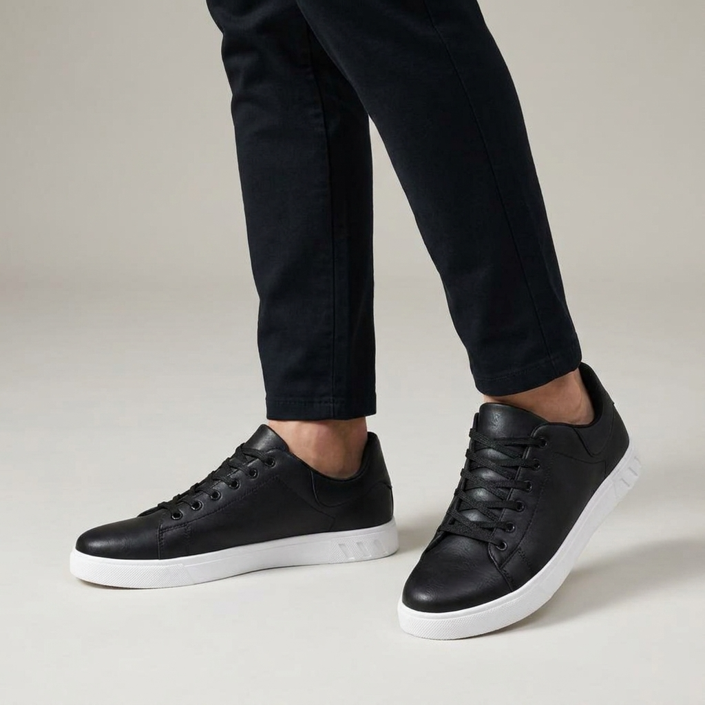 Sneakers Basses Semelle Contrastée pour Homme
