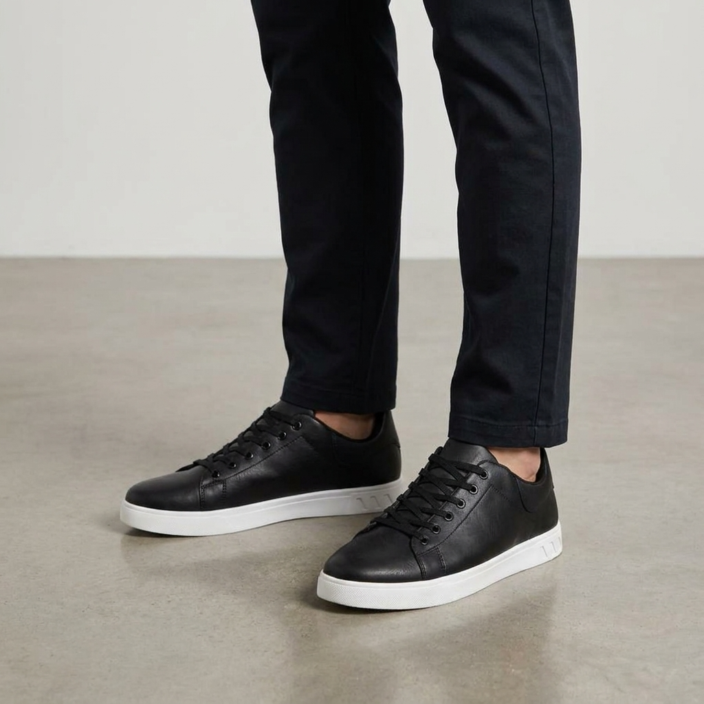 Sneakers Basses Semelle Contrastée pour Homme