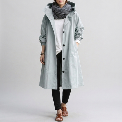 Imperméable Oversize Capuche Ajustable pour Femme