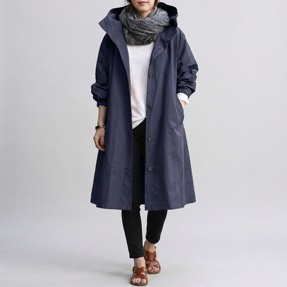 Imperméable Oversize Capuche Ajustable pour Femme