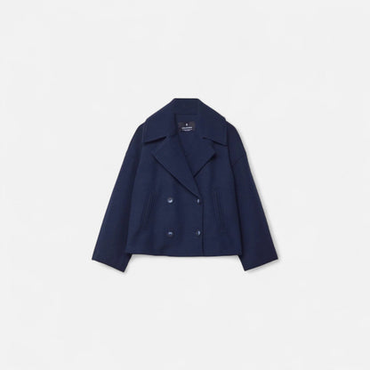 Veste Cintrée en Laine Fermeture Dissimulée pour Femme