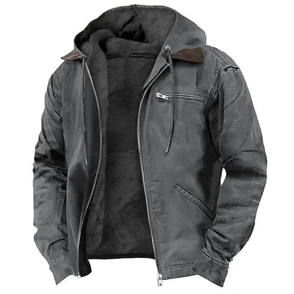 Veste Doublée à Capuche Ajustable pour Homme