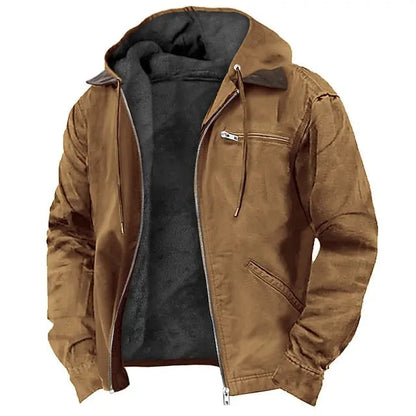 Veste Doublée à Capuche Ajustable pour Homme